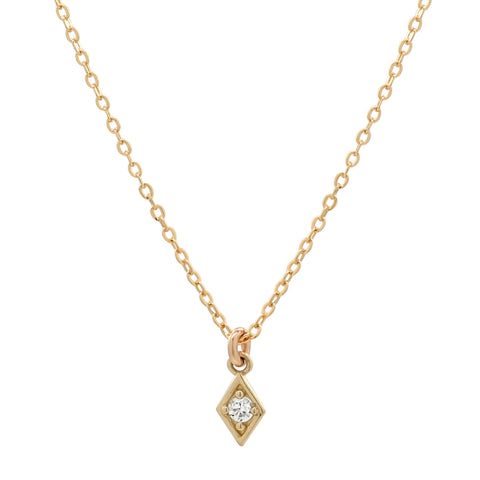 Tiny CZ Diamond Necklace - - Necklaces - Ofina