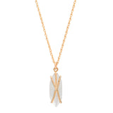 SALE - Marquise Moonstone Prong Necklace - - Necklaces - Ofina