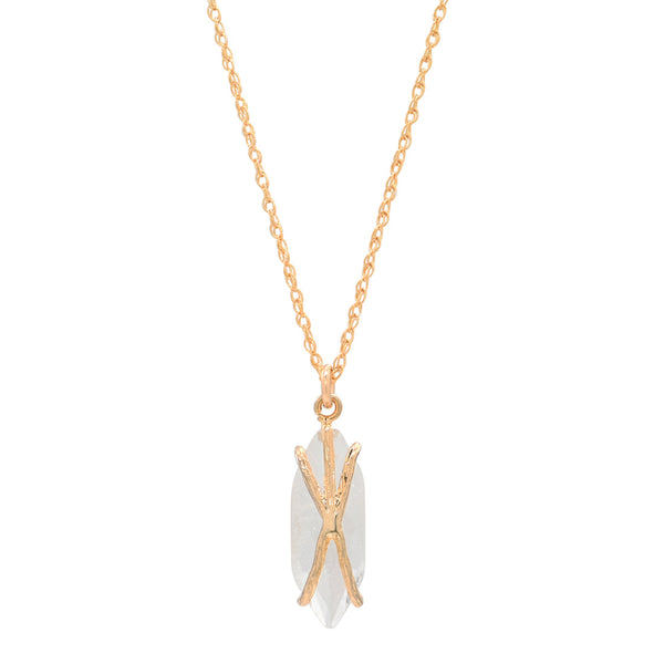 SALE - Marquise Crystal Prong Necklace - - Necklaces - Ofina
