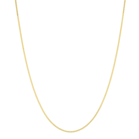 14k Solid Gold Box Chain Necklace - 16" - Necklaces - Ofina