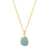 SALE - Amazonite Prong Necklace - - Necklaces - Ofina