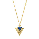 SALE - Lapis Triangle Spear Necklace - - Necklaces - Ofina