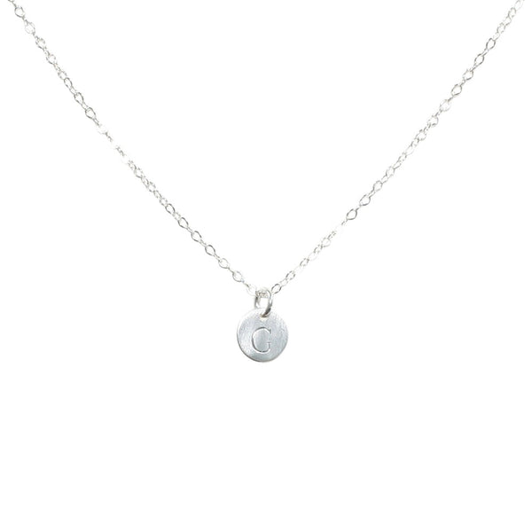 Monogram Necklace on Regular Chain - - Necklaces - Ofina