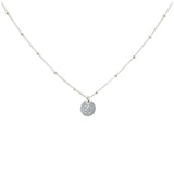 Monogram Necklace on Ball Chain - - Necklaces - Ofina