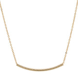Quilted Design Tube Necklace - 30mm - Necklaces - Ofina