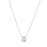 Twisted Circles Necklace - Silver - Necklaces - Ofina
