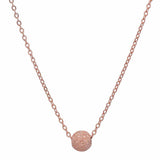 SALE - Single Stardust Ball Necklace - Rosegold - Necklaces - Ofina