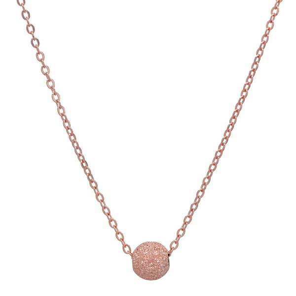 SALE - Single Stardust Ball Necklace - Rosegold - Necklaces - Ofina