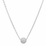 SALE - Single Stardust Ball Necklace - Silver - Necklaces - Ofina