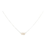 Tiny Infinity Necklace on Thin Chain - Gold/ Silver - Necklaces - Ofina
