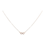 Tiny Infinity Necklace on Thin Chain - Rose Gold - Necklaces - Ofina