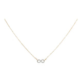 Tiny Infinity Necklace on Thin Chain - Silver/ Gold - Necklaces - Ofina