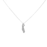 State Necklace - Necklaces - Silver - Silver / CA - Azil Boutique