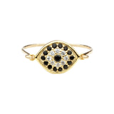 CZ Black Evil Eye Ring - Gold / 5 - Rings - Ofina