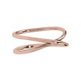 Crossover Ring - Rosegold / 5 - Rings - Ofina