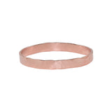 Thick Hammered Band Ring - Rosegold / 6 - Rings - Ofina