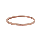 10k Solid Gold Hammered Band - Rose Gold / 5 - Rings - Ofina