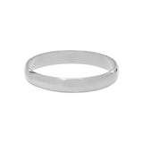10k Solid Gold Thick Band - White Gold / 5 - Rings - Ofina