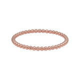 10k Solid Gold Beaded Ring - Rose Gold / 5 - Rings - Ofina