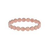 10k Solid Gold Flat Beaded Ring - Rose Gold / 5 - Rings - Ofina