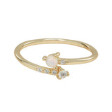 SALE-Opal / CZ Arrow Ring - Gold / 6 - Rings - Ofina
