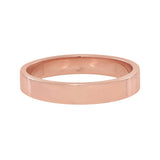 10k Solid Gold Flat Band Ring - Rose Gold / 5 - Rings - Ofina