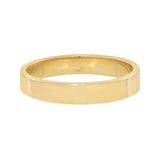 10k Solid Gold Flat Band Ring - Yellow Gold / 5 - Rings - Ofina