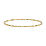 14k Solid Gold Thin Diamond Cut Ring - Gold / 5 - Rings - Ofina