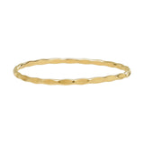 14k Solid Gold Matte Thin Hammered Ring - Gold / 5 - Rings - Ofina