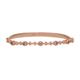 14k Solid Gold Champagne Diamond Ring - Rose Gold / 6 - Rings - Ofina