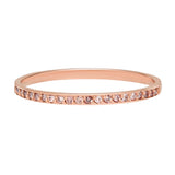 SALE - 14k Solid Gold Diamond Pave Ring - Rose Gold / 6 - Rings - Ofina
