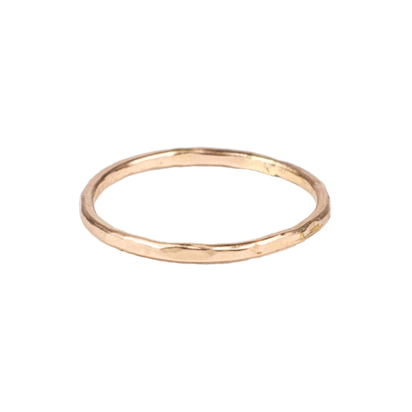 Hammered Band Ring - Rosegold / 11 - Rings - Ofina