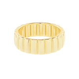 Thick Ribbed Ring - 6 - Rings - Ofina