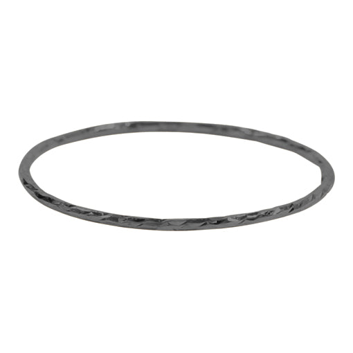 Diamond Cut Knuckle Ring - Gunmetal - Rings - Ofina