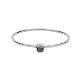 Diamond Solitaire Ring - White Gold / Black / 4 - Rings - Ofina