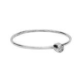 Diamond Solitaire Ring - White Gold / Clear / 5 - Rings - Ofina