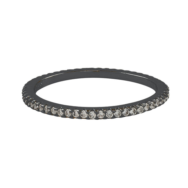 Multi CZ Ring - Gunmetal / 5 - Rings - Ofina