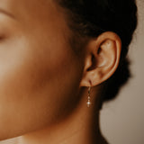 CZ Diamond Leverback Earrings - - Earrings - Ofina