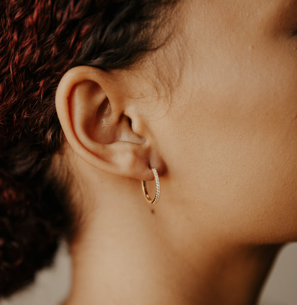 Classic CZ Huggies - - Earrings - Ofina