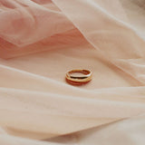 10k Solid Gold Dome Ring - - Rings - Ofina