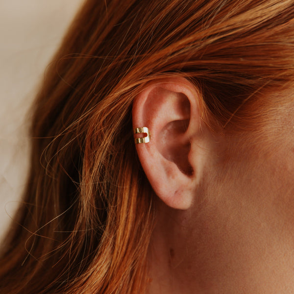 Double Line Ear Cuff - - Earrings - Ofina
