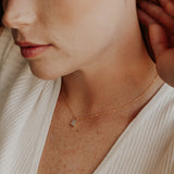Labradorite Emerald Necklace - - Necklaces - Ofina