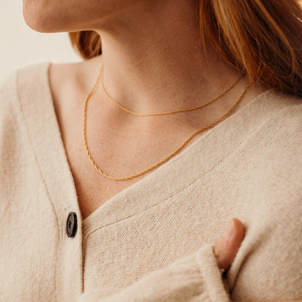 Rope Chain Necklace - - Necklaces - Ofina