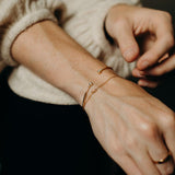 Double CZ Cuff - - Bracelets - Ofina