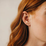 CZ Tiny Bar Studs - - Earrings - Ofina