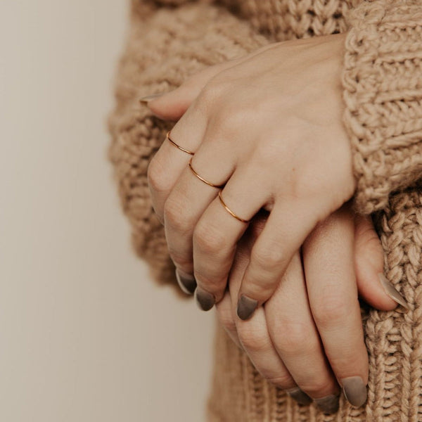 Smooth Stacking Ring - - Rings - Ofina