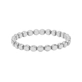 SALE-Beaded Stacking Ring - Flat / Silver / 4 - Rings - Ofina