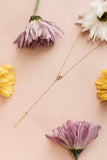 CZ Y-Drop Bar Necklace - - Necklaces - Ofina