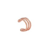 Triple Line Ear Cuff - Rosegold - Earrings - Ofina