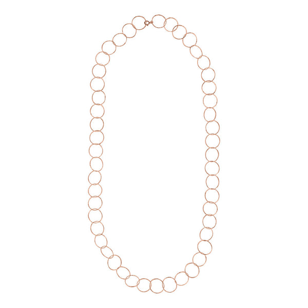Multi-Interlocking Diamond Cut Necklace - Rosegold - Necklaces - Ofina